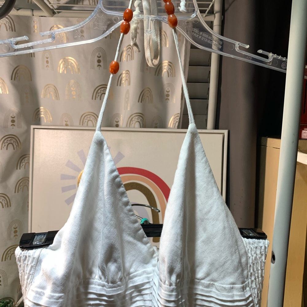 Guess Jeans White Smocked dress - Picture 2 of 4